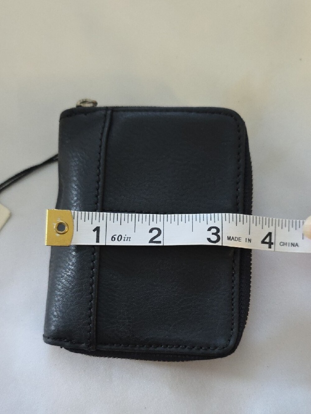 Vintage Liz Claiborne Leather Black Compact Zip Wallet New Old Stock With Tags - Picture 11 of 11